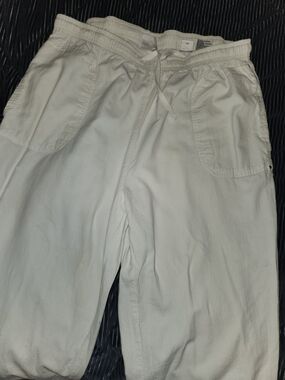 Erika Men's White Drawstring Joggers